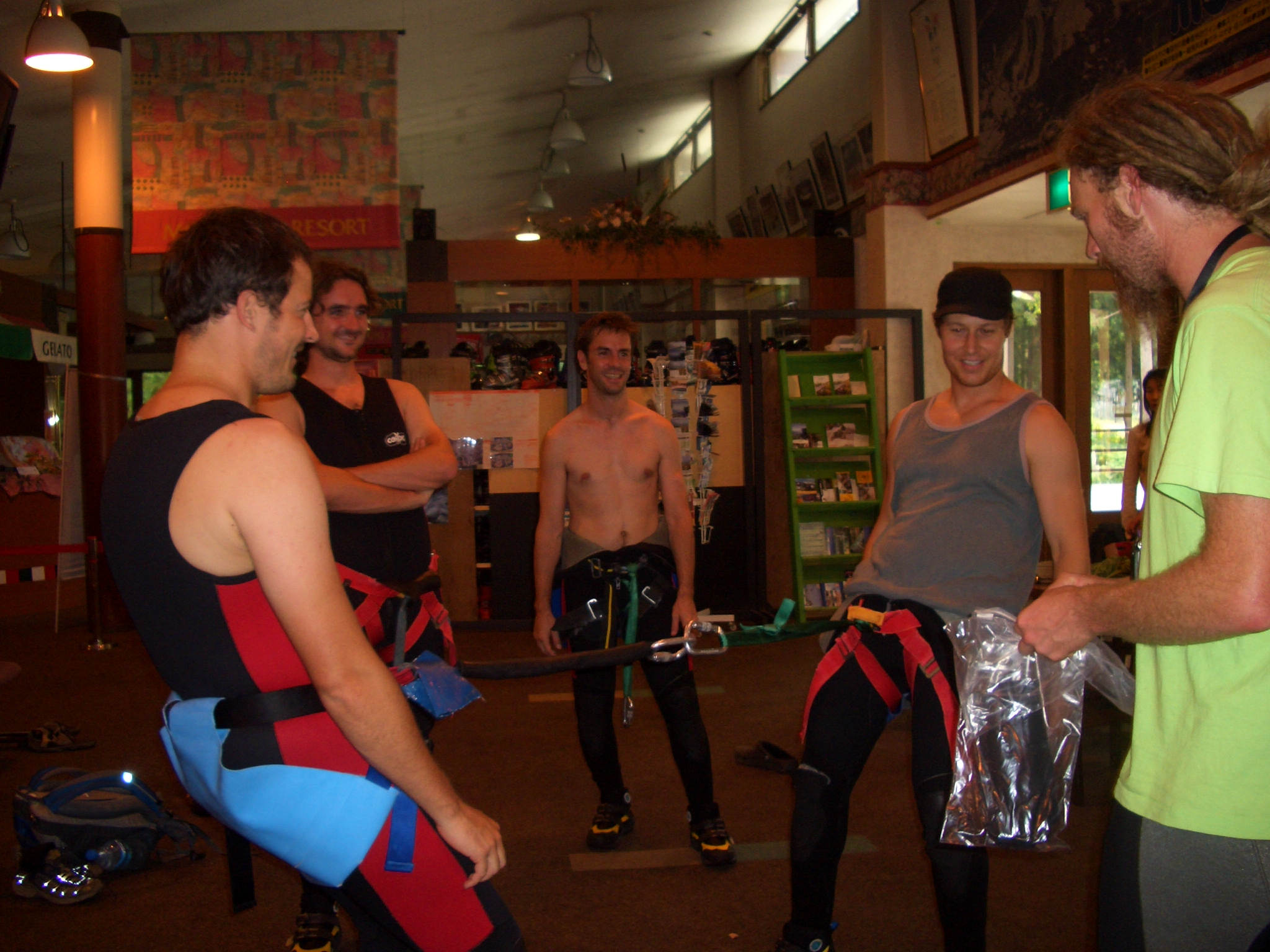 Matt & Craig strength testing the equipment