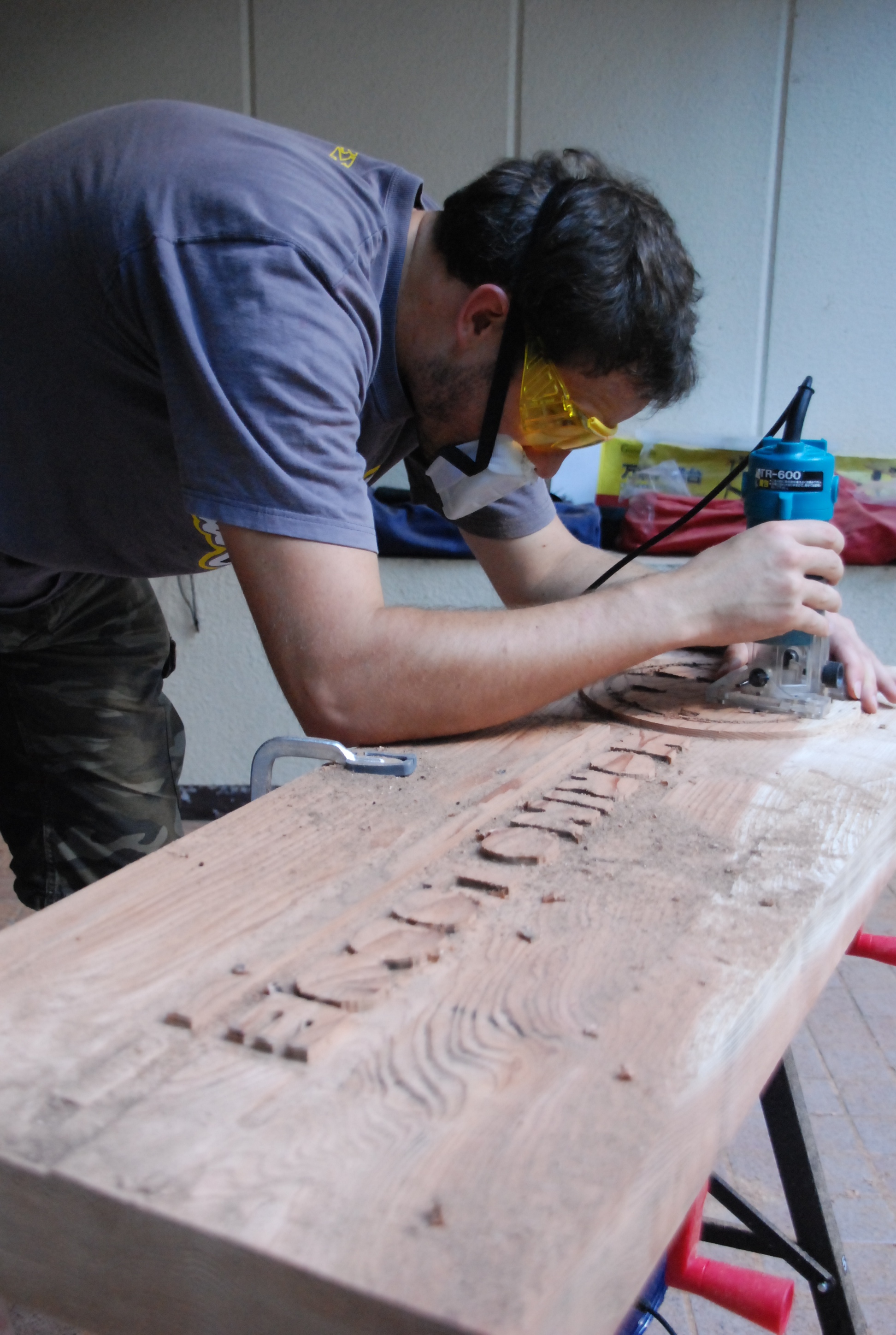 starting to make the sign
