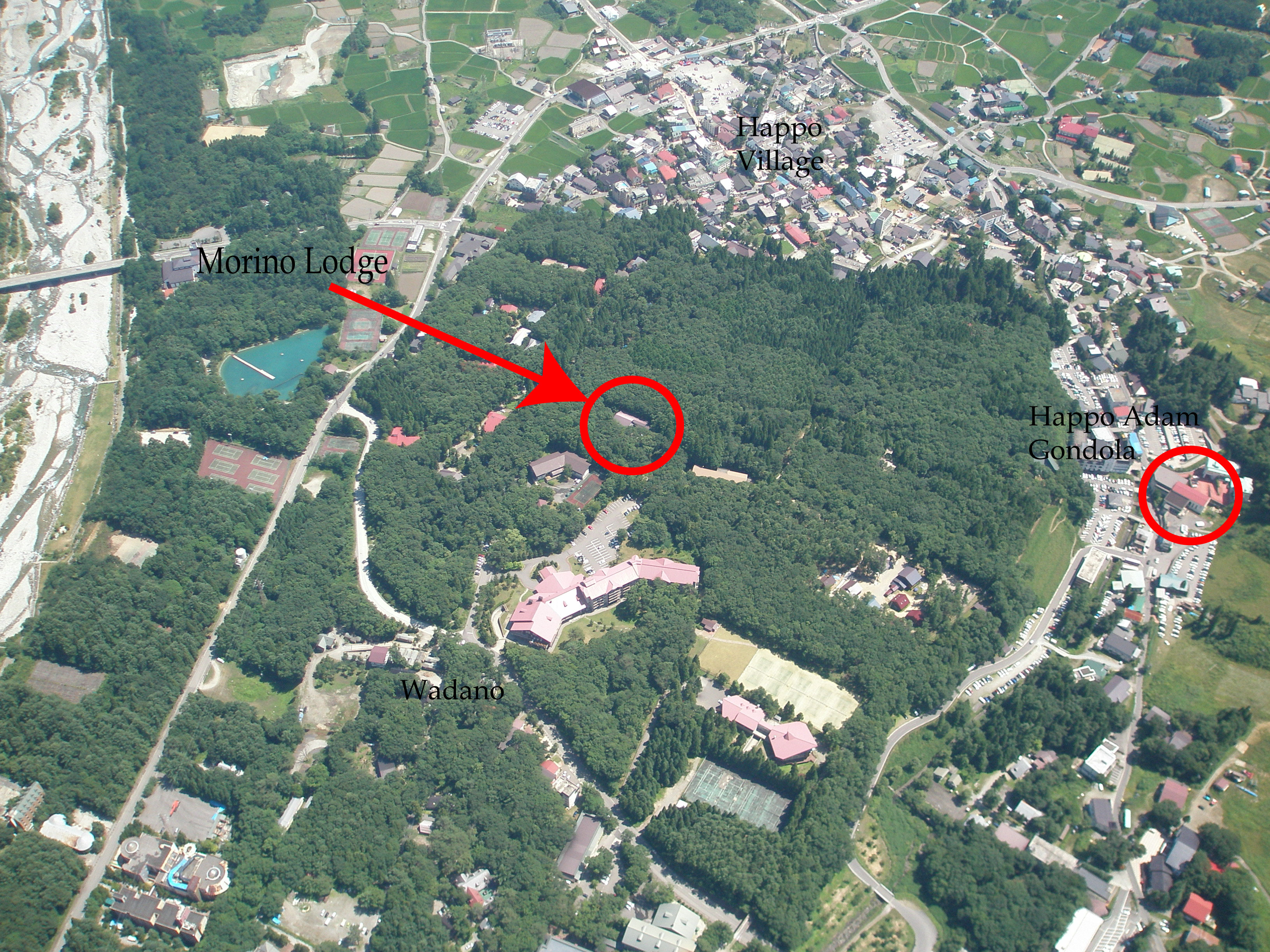Hakuba aerial shot