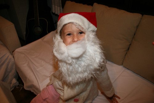 Small Santa A small, smiling Santa