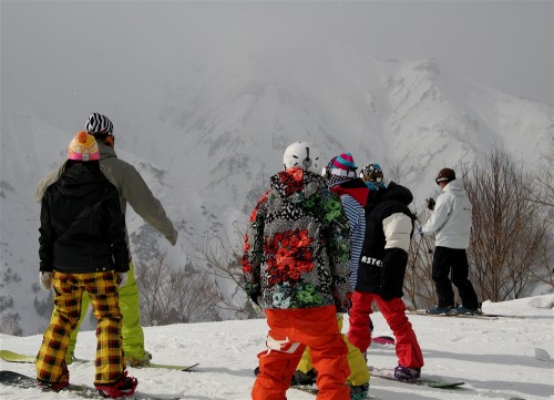 A great variety of colors and patterns on the mountain today